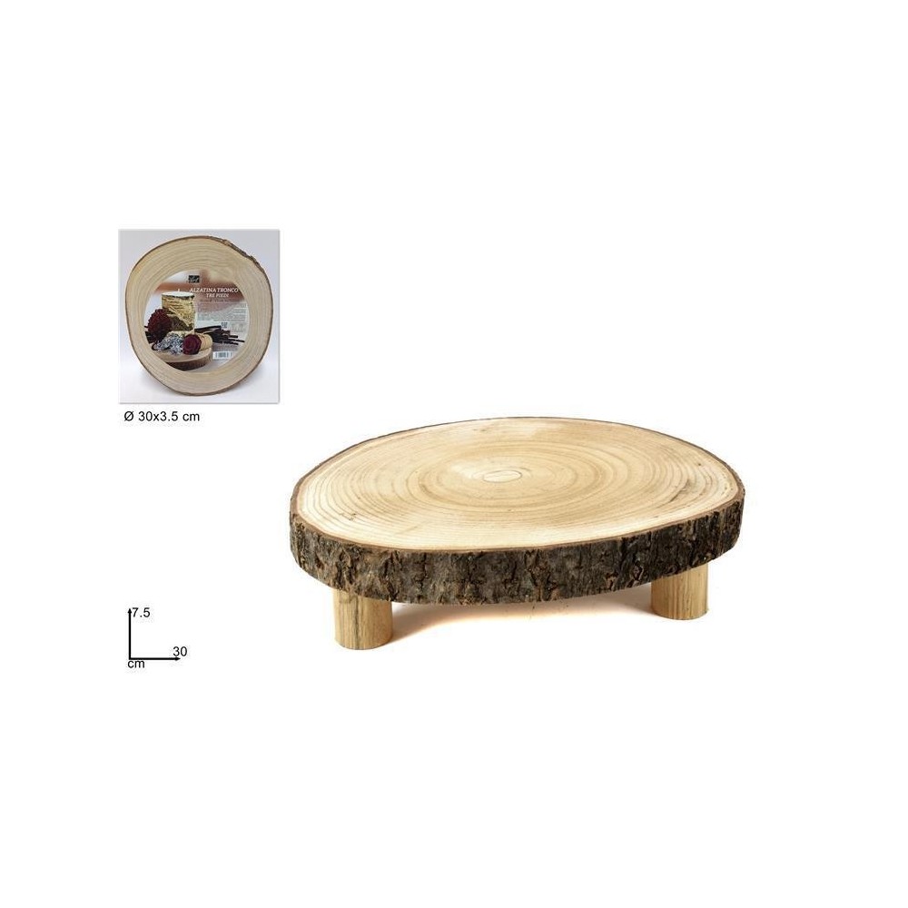 ALZATINA LEGNO D30XH7.5 NATURA